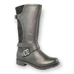 OluKai pa'ia black leather boots 8.5